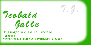teobald galle business card